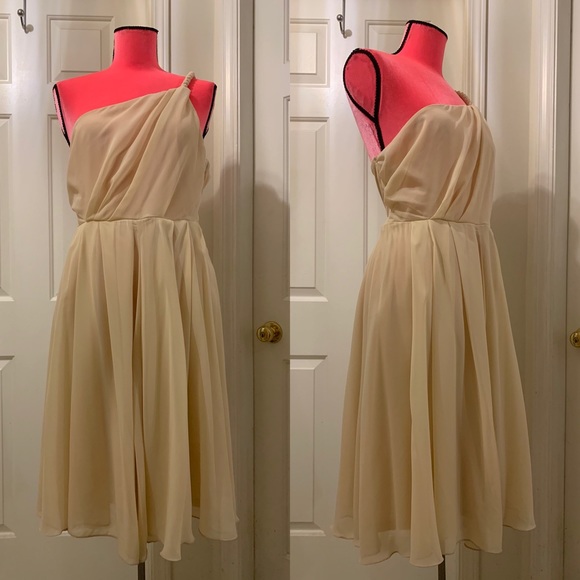 H&M pink one shoulder strap dress - Picture 1 of 8